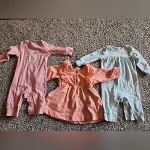 Girls 3m And 3-6 Month Set